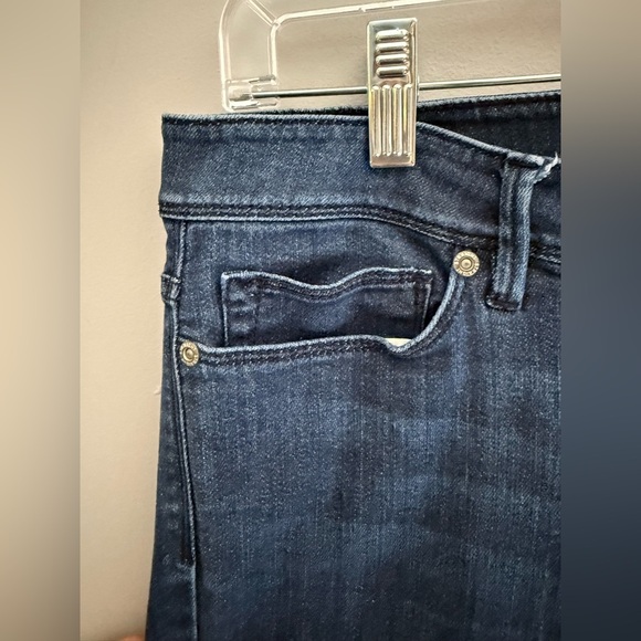 J Jill Denim Authentic Fit Slim Leg Jeans Women’s SZ 8 Blue Midrise Straight - Picture 5 of 11